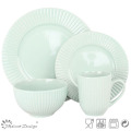 2016 Hot Selling Embossed Glazing Ceramic Dinner Set